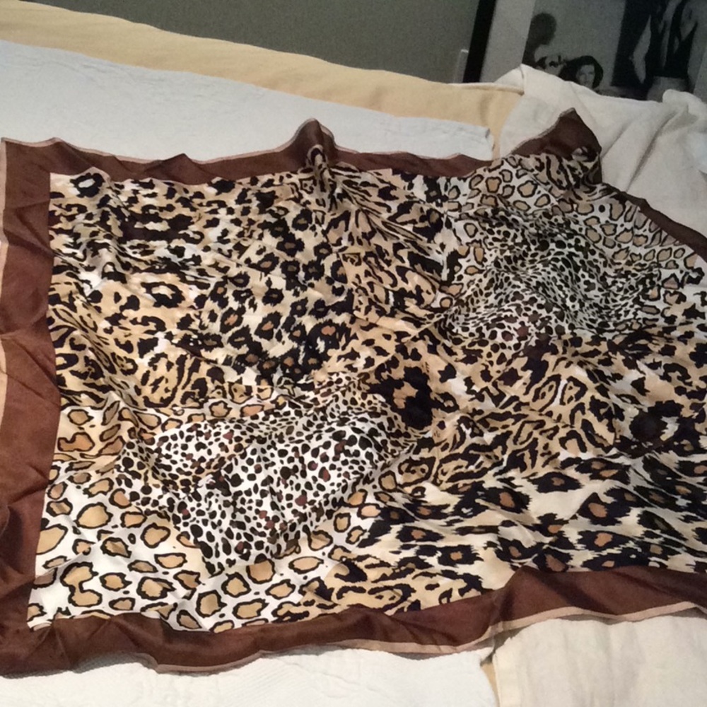 Silk square scarf. Like new